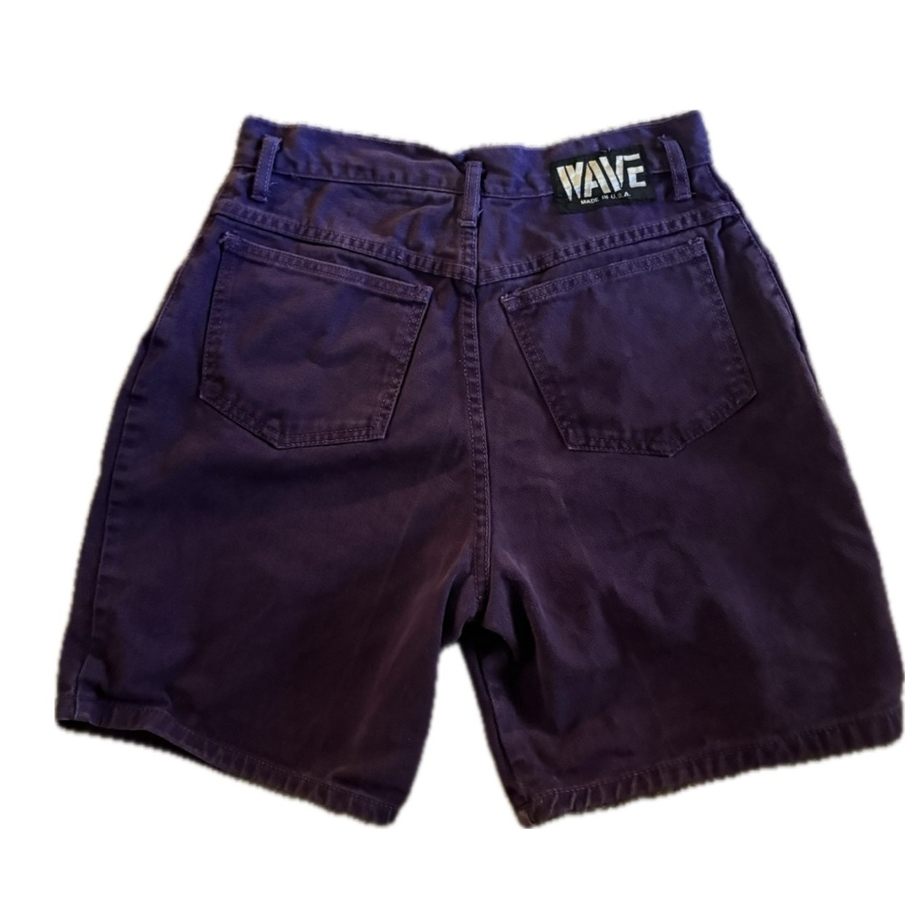 Purple Women's High-Rise Denim Shorts